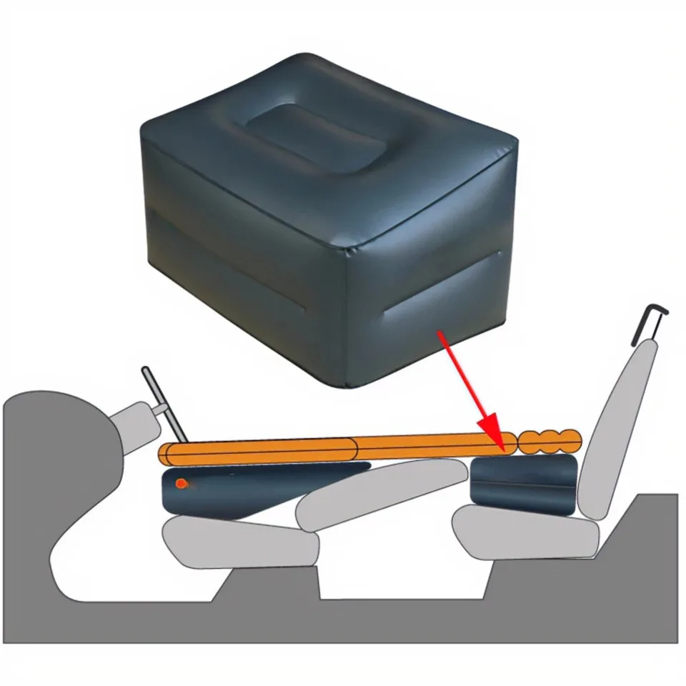 Car Inflatable Air Bed Accessories Front Seat Cushions Pad Inflatable Stool Car Reclining Booster Cushion Sleeping Mattress
