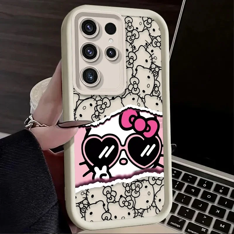 Sanrio Cartoon Hello Kitty Phone Case For Samsung Galaxy A14 A15 5G S21 S22 S23 S24 5G FE Plus Ultra A25 A35 A52 A53 A54 A55 5G