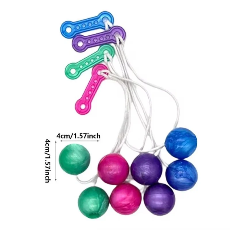 3 uds fabricante de ruido Clackers Ball Lato Swing Balls en una cuerda TDAH Fidget juguetes para la ansiedad y el alivio del estrés adultos niños regalo