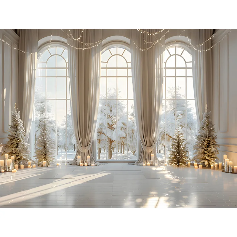 Winterwohnzimmer-Geschenk-Feiertags-Fotostudio-Hintergrund RS-17 des neuen Jahres Weihnachten digitale Fotografie Hintergrund Requisite Kamin