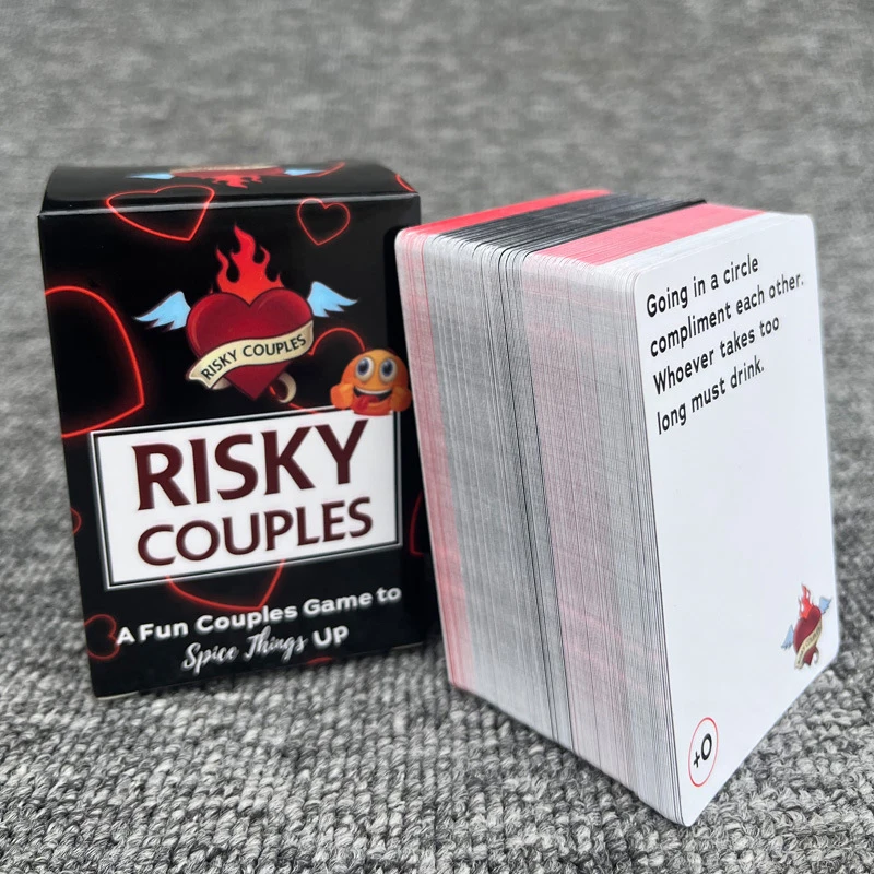 1Set RISKY COUPLES - Super Fun Couples Game For Date Night: 150 Spicy Dares  Questions For Your Partner.