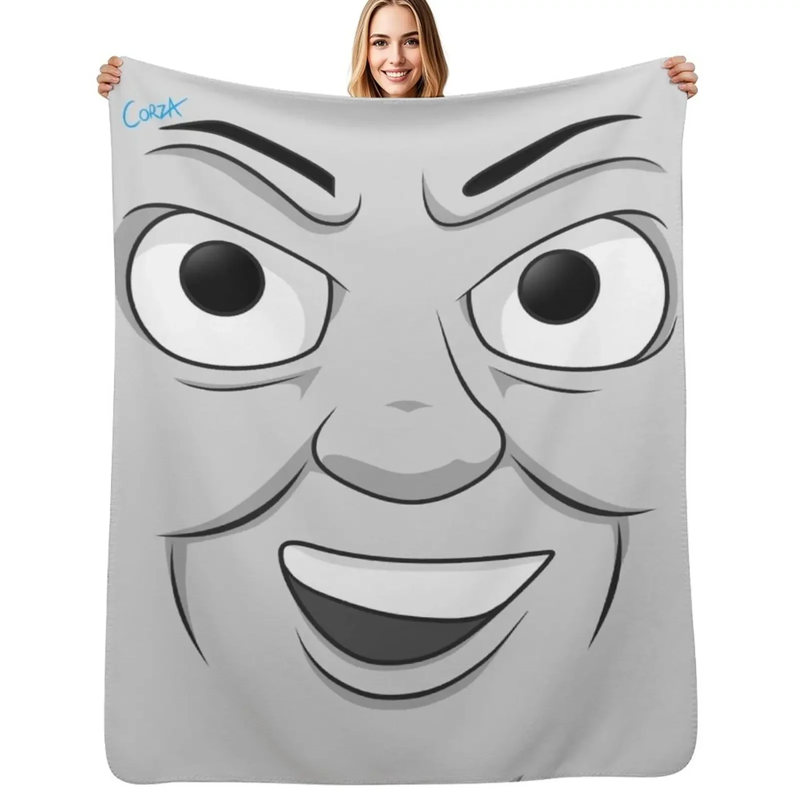 Diesel (cheeky face) Throw Blanket For Decorative Sofa Soft Beds Hair Softest Baby heavy to sleep Blankets