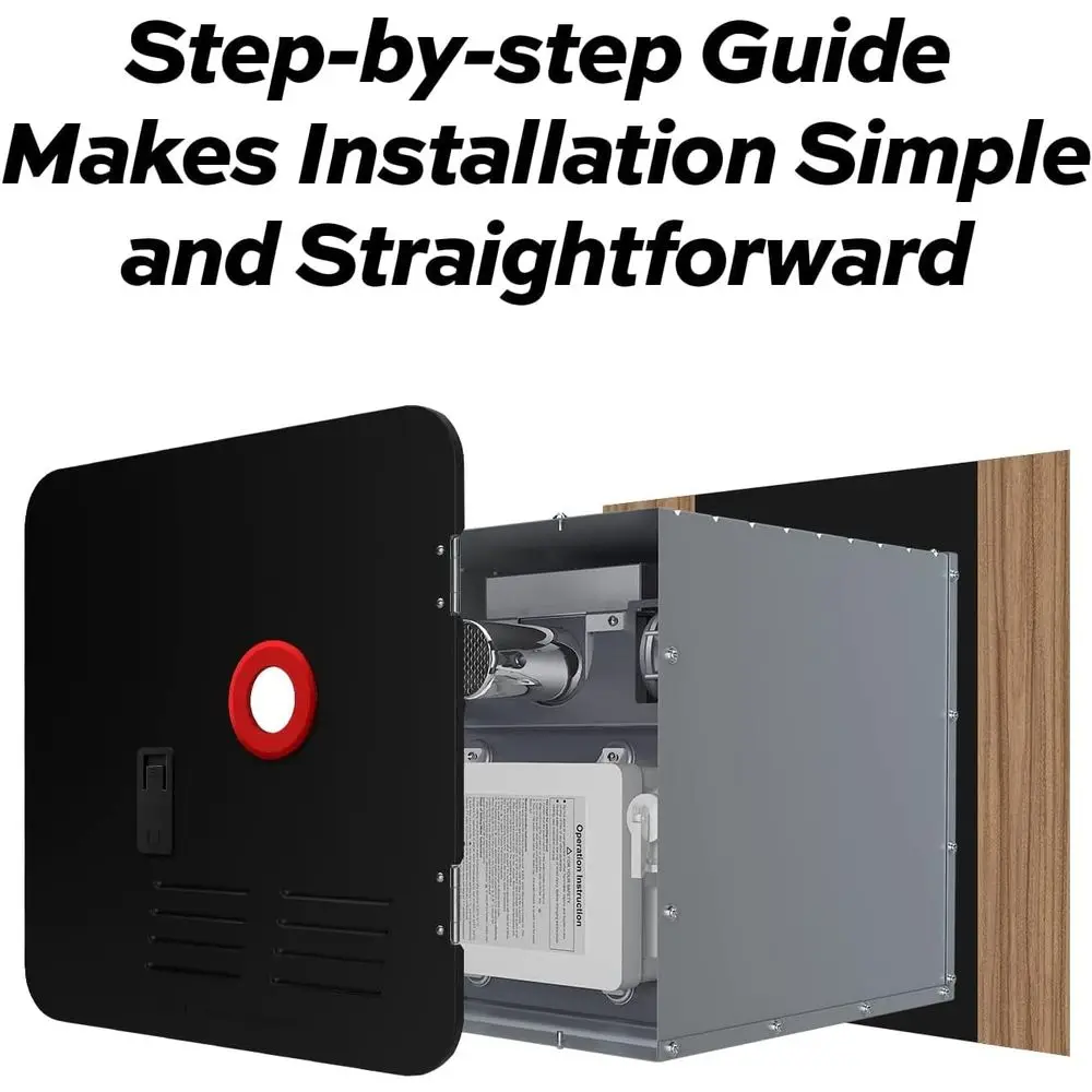 18x18 بوصة RV سخان المياه الباب الأسود استبدال لوحة الوصول عدة لسخانات Tankless فقط (سخان المياه غير المدرجة) #3