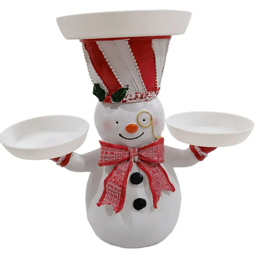 Snowman with Tray Packaging  Christmas Snack Rack  Perfect Addition to Holiday Decor  Eco friendly and Safe for Home