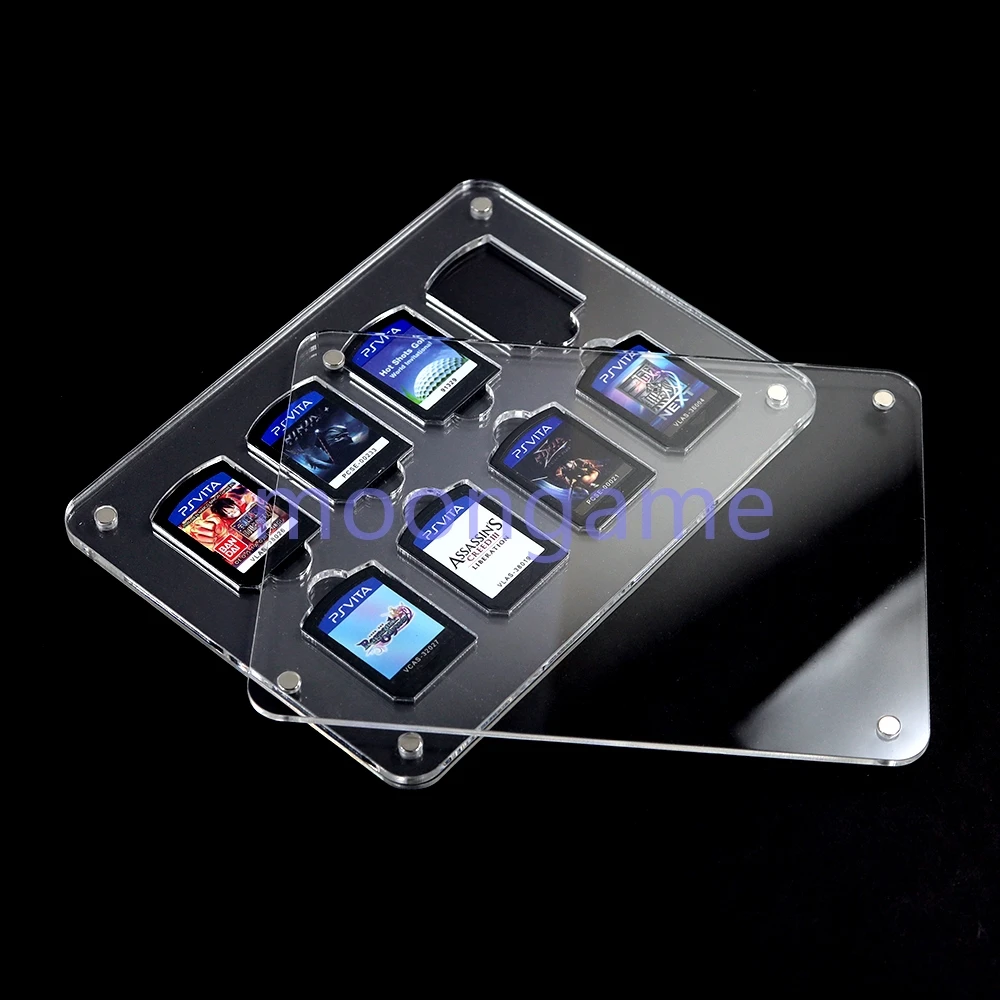 1 قطعة ل PSVITA PSV1000 PSV2000 الشفافية بطاقة الألعاب الاكريليك الحال بالنسبة PSV 1000 2000 عرض حالة تخزين قذيفة صندوق شفاف