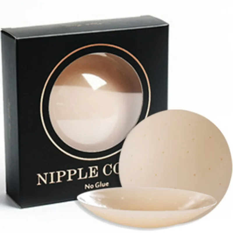 

Reusable Breast Petals Nipple Cover Invisible Round Adhesive Strapless Backless Sticky Bra Silicone Breast Patch Women Intimates