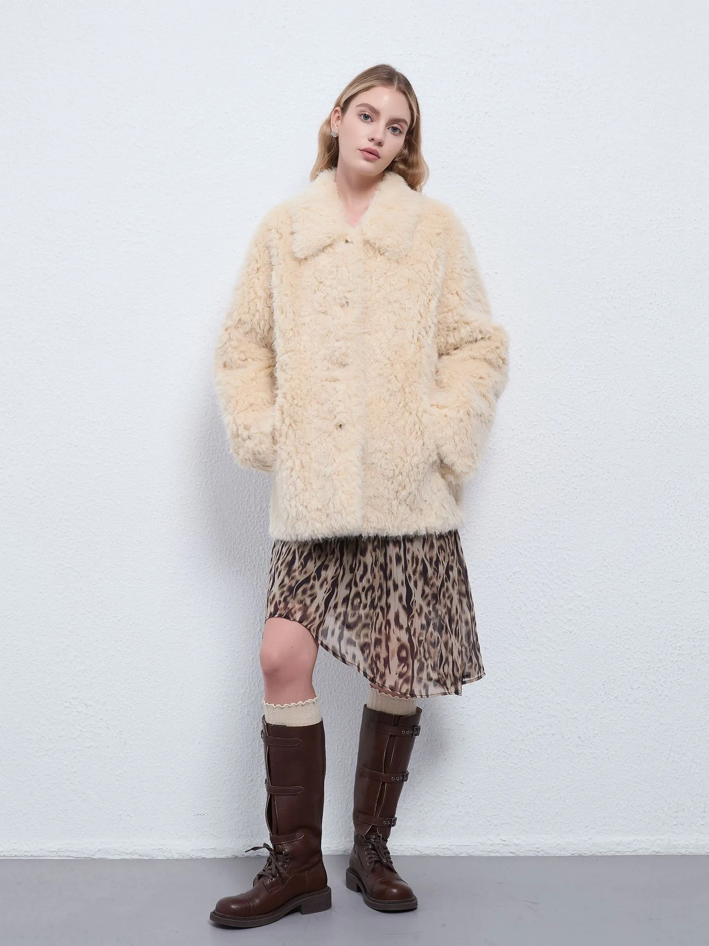 Modern Design Long Sleeve Top Mid Length Elegant Commuter with Autumn Single Breasted Multi Button Closure Casual Women Coat