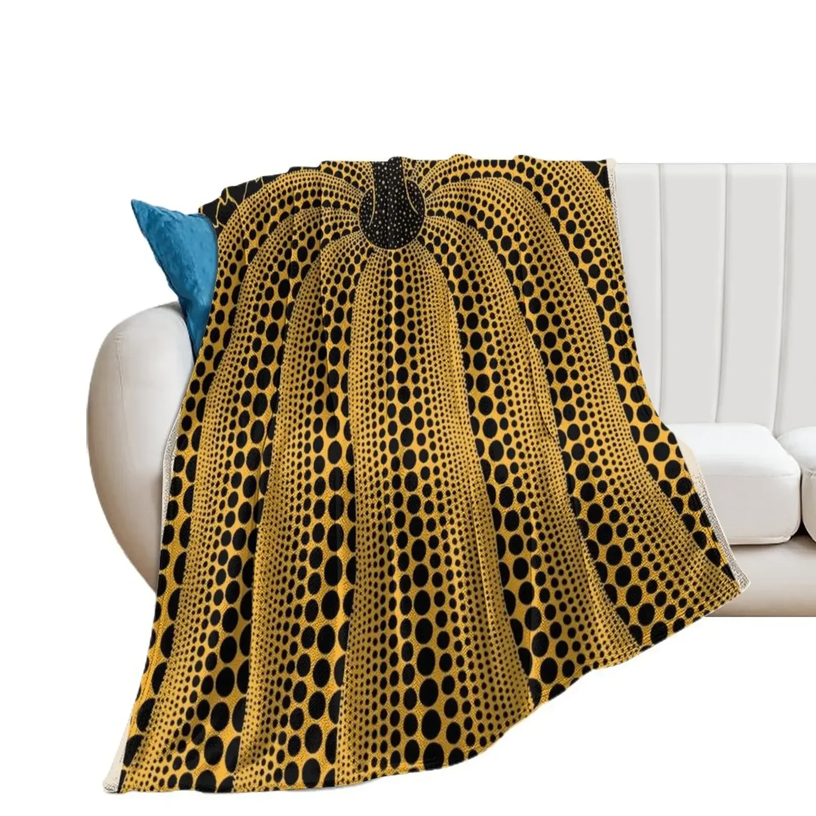 

Yayoi Kusama Pumpkins Forever Throw Blanket Hairys Sofa Throw Blankets