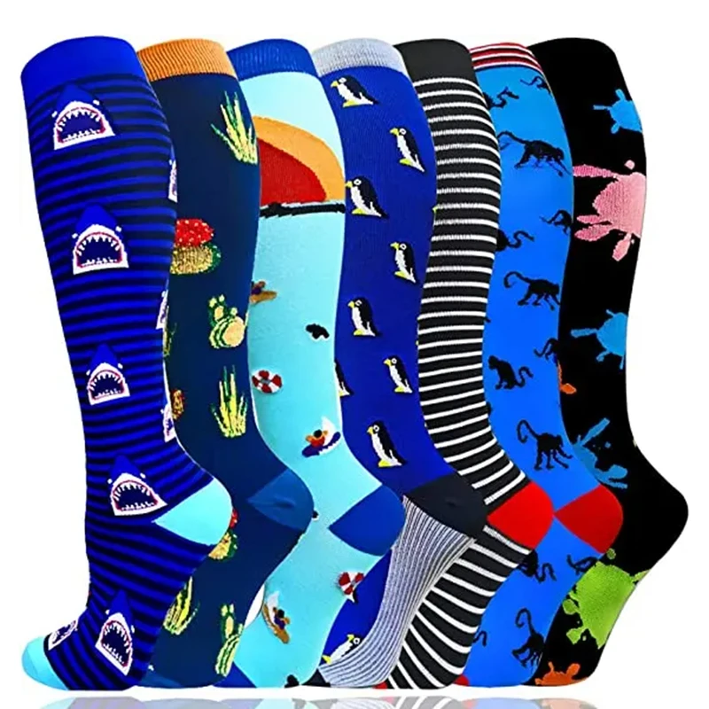 Compression Socks For Men Women Blood Circulation Medical Varicose Vein Care Socks Gym Outdoor Sports Running Basketball Cycling