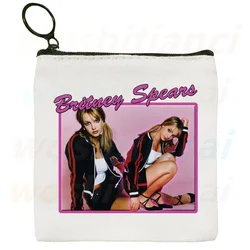 Britney Spears Canvas Coin Purse Custom Coin Purse Illustration Key Case Simple Small Cloth Bag New Creative Coin Purse