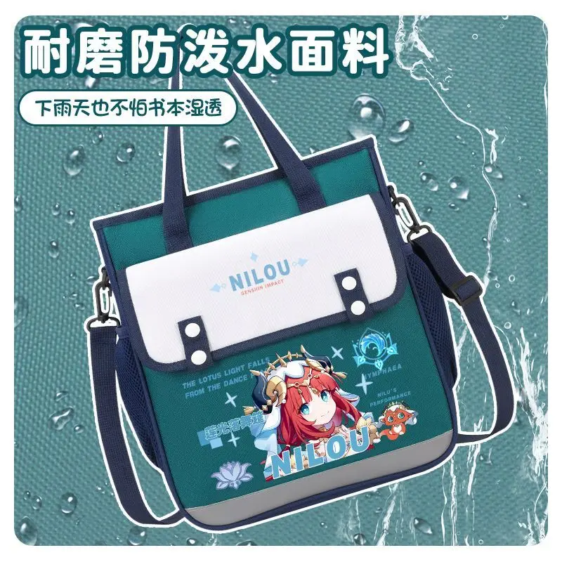 Genshin Impact Collaboration Single Shoulder Zhongli Danbou Maplehara Manyo Elementary School Waterproof Lightweight Handheld