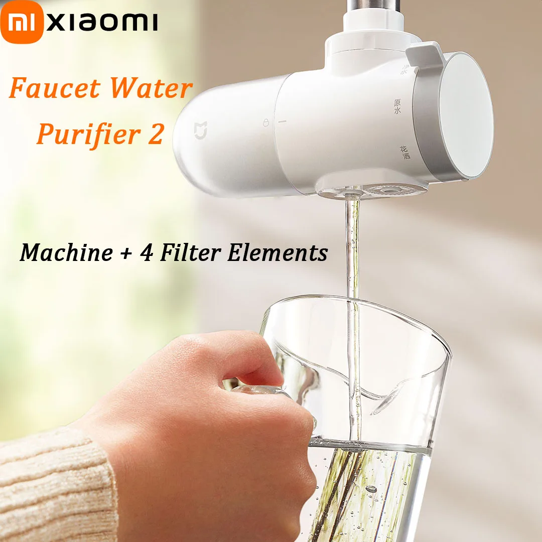 Xiaomi Mijia Water Faucet Purifiers 2 5-fold Rust Removal of Activated Carbon Filtration Device for Kitchen Faucet Water Filter