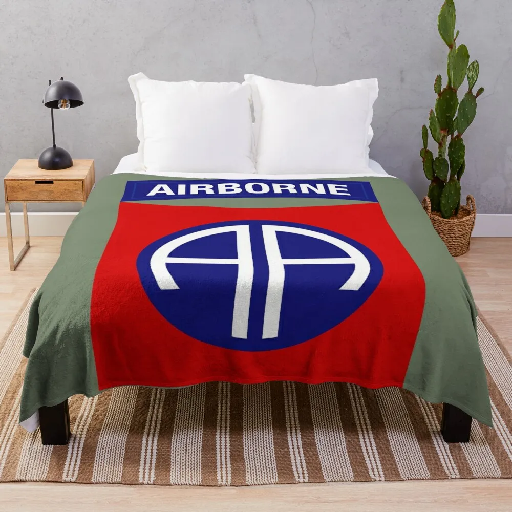 82nd Airborne Division (US Army) Throw Blanket Decorative Throw Heavy Blankets