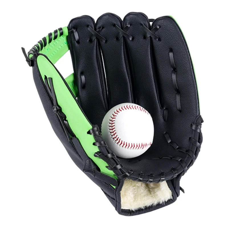 Teen Baseball Gloves Soft PU Leather Batting Gloves Thickening Pitcher Softballs Gloves Catcher Practicing Gloves