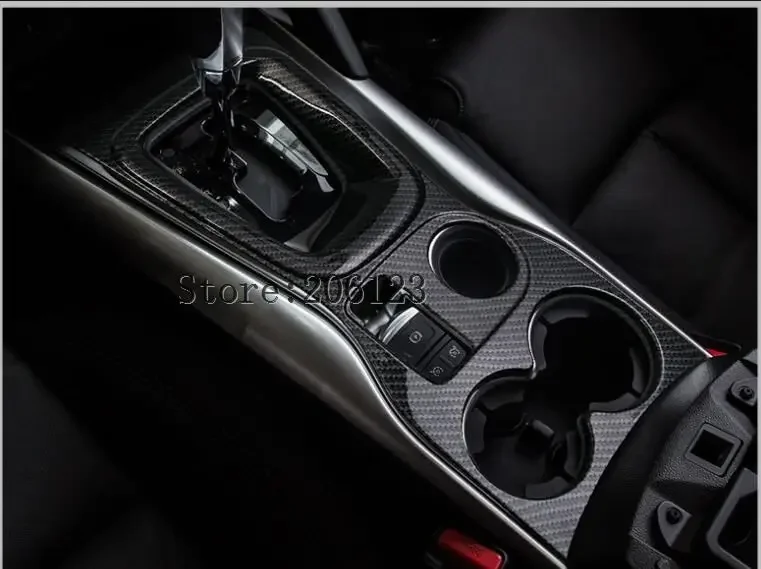 For Renault Kadjar 2016 2017  2018  Gear Shift Box Panel Frame Cover Trim Chrome Interior Water Cup Decoration Car-Styling
