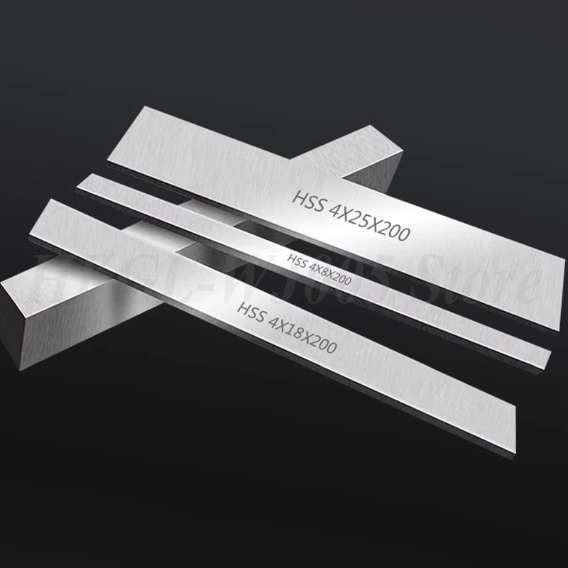 Thick 2-60mm HSS Lathe Tool High Speed Steel Turning Tool CNC Lathe Turning Tool Bar White Steel Lathe Machining Tool L=200mm