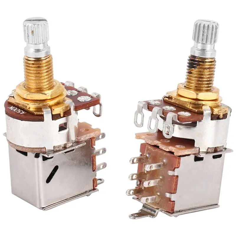 NALFI-3Pcs A500K Potentiometer Push Pull Switch Guitar Control Pot Electric Guitar Tone Volume Parts
