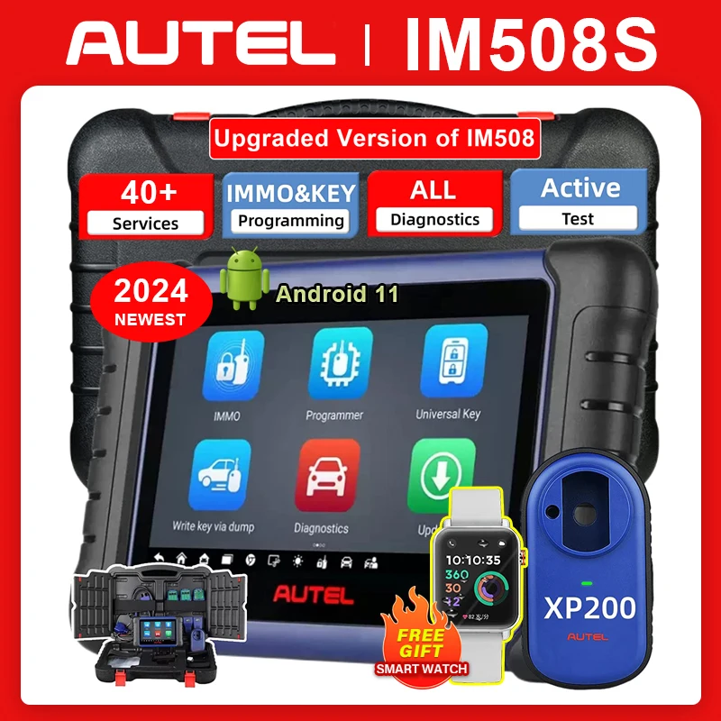 Autel MaxiIM IM508S Car Key Fob Programmer IMMO Tool Auto Key Programming Tool Key Learning Full System Diagnostic Scanner Tool