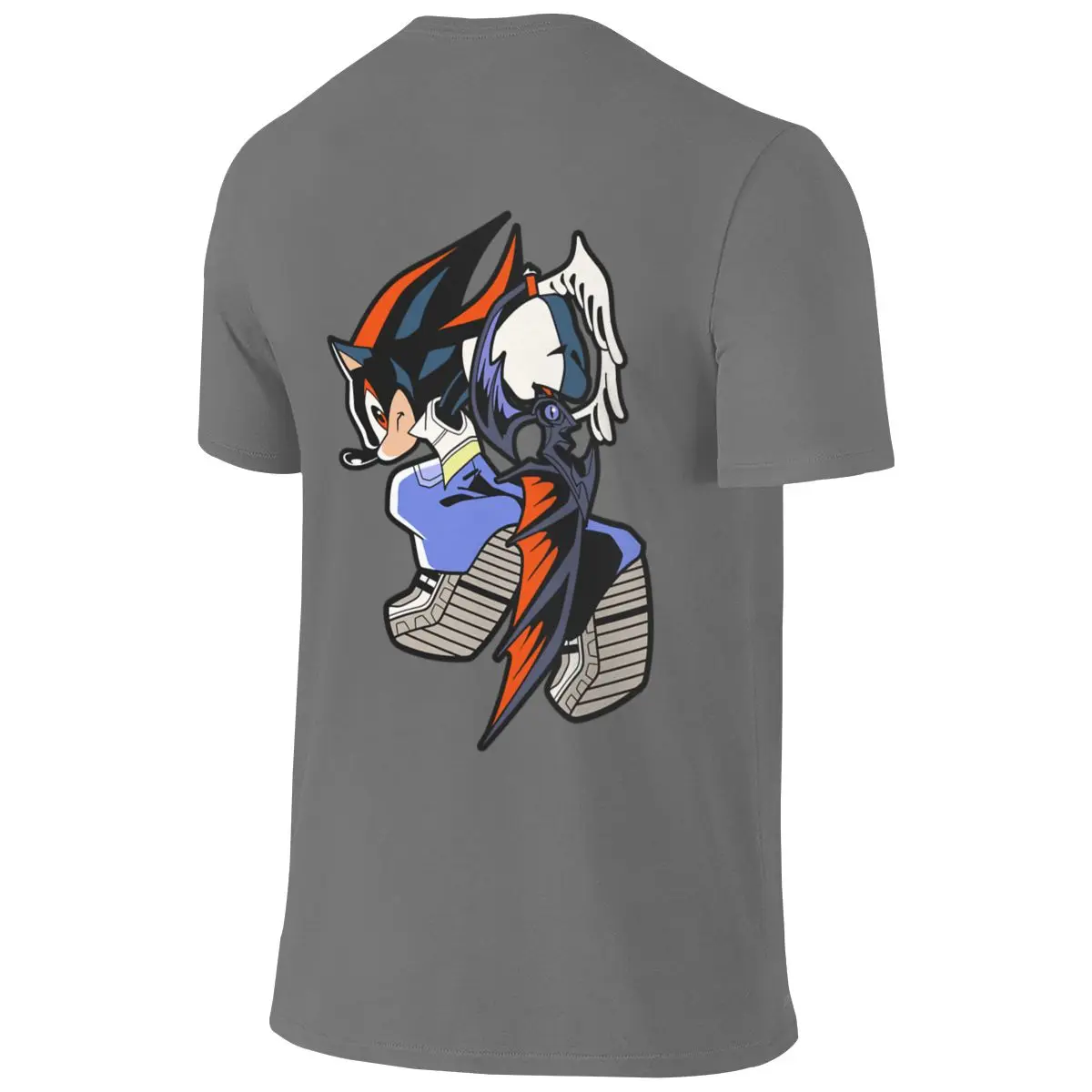 SHADOW X RIKU Straight Leg Reversible T-shirt Japanese Style City Boy Anti-Static Men's T-shirts