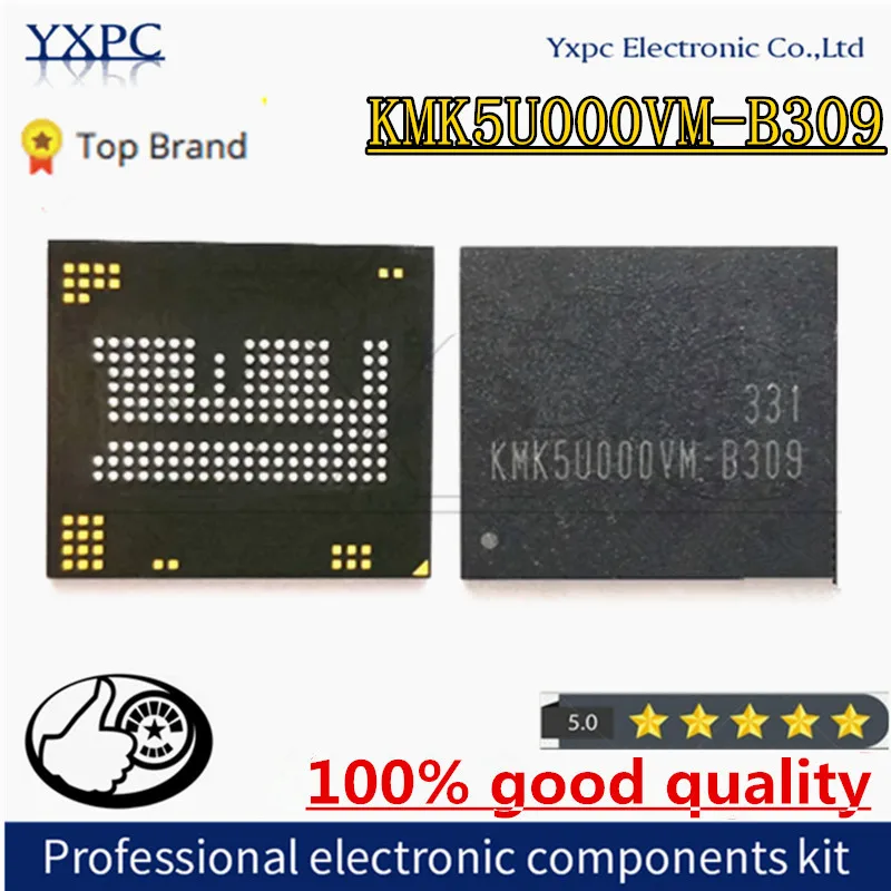 

Флэш-память, микросхема с шариками, KMK5U000VM B309 EMCP 4GB BGA162 4G