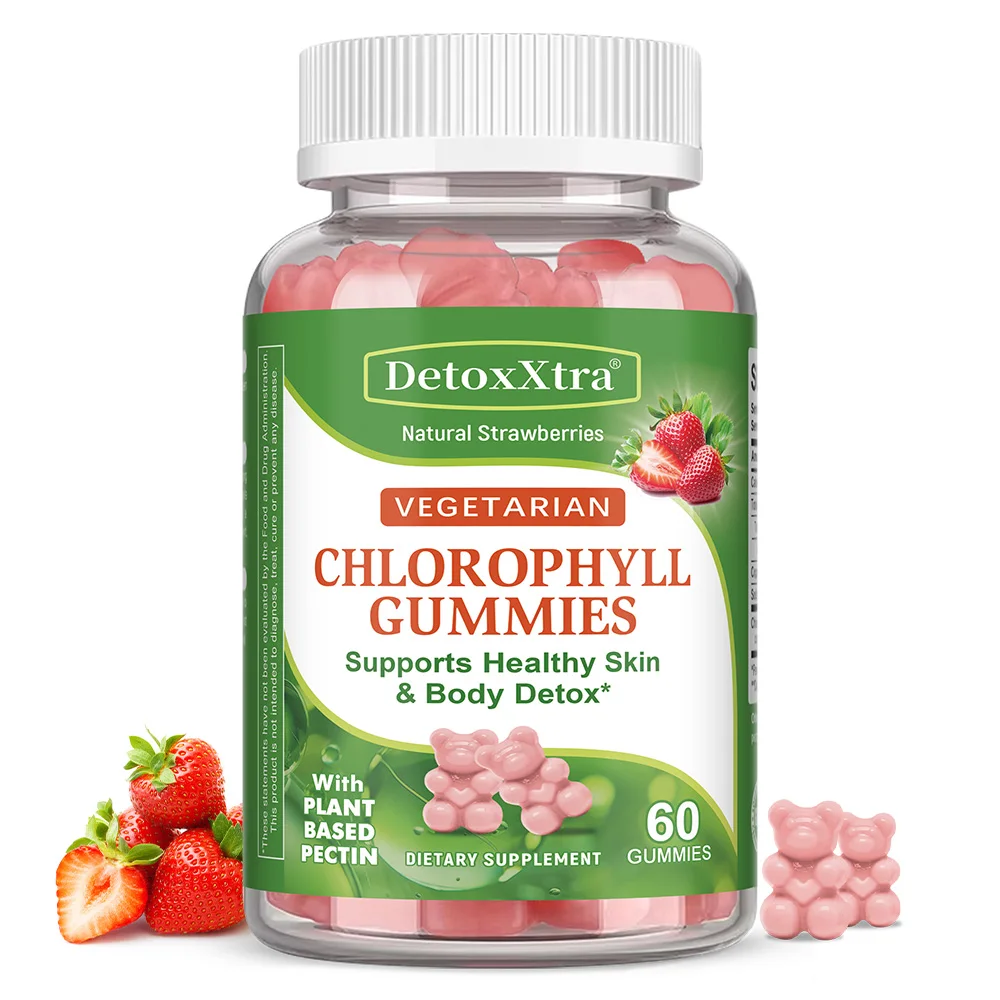 Chlorophyll Gummies 100mg – Natural Deodorizer, Immune & Energy Support, Detox, Skin Health, Internal Freshness for Adults
