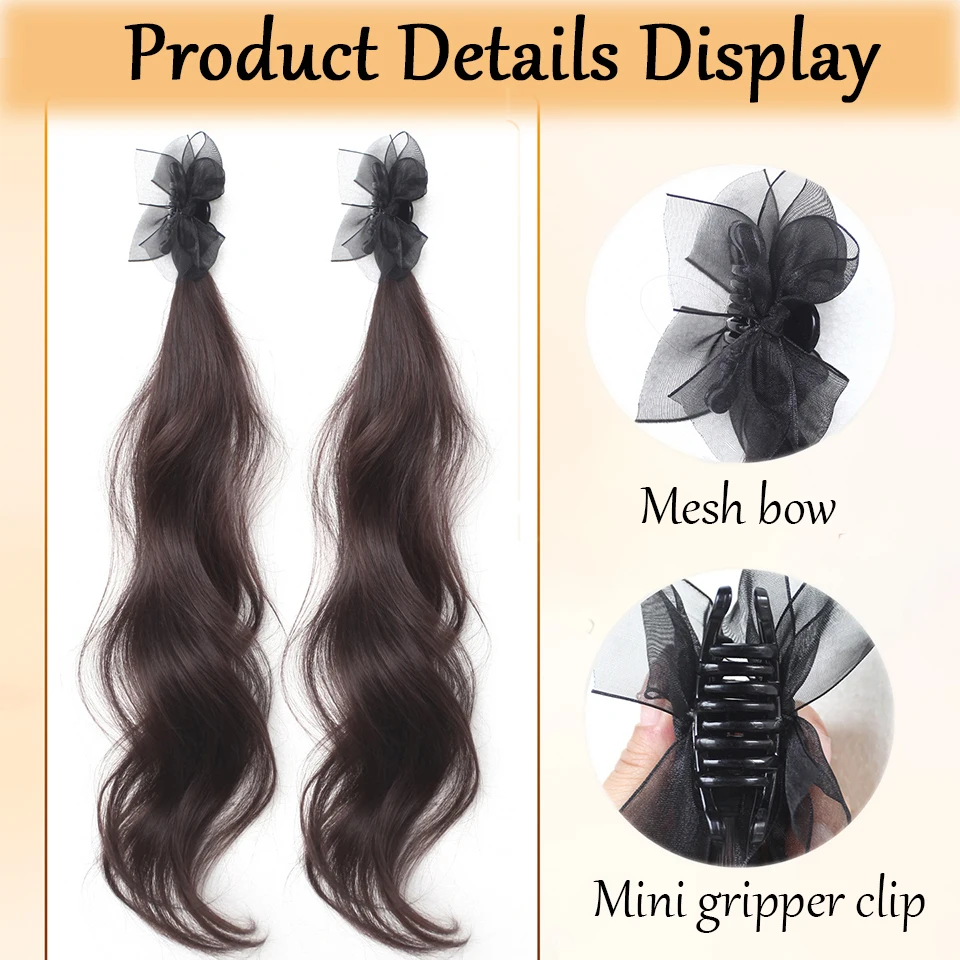 Synthetic Elf Ear Wig with Mesh Headband - alternate angle
