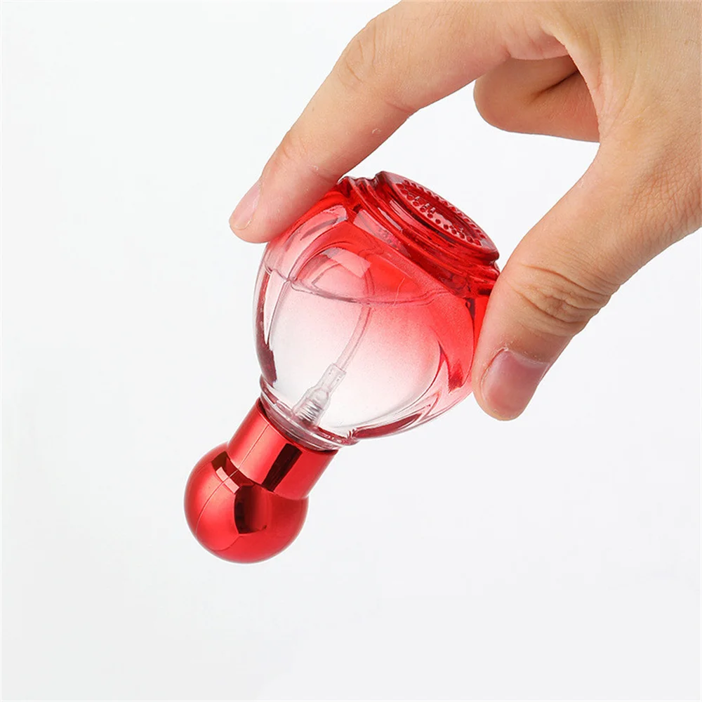 20Ml Bolvormige Parfumfles Kleur Glazen Spuitfles Draagbare Cosmetische Sample Dispenser Fles Hervulbare Lege Fles