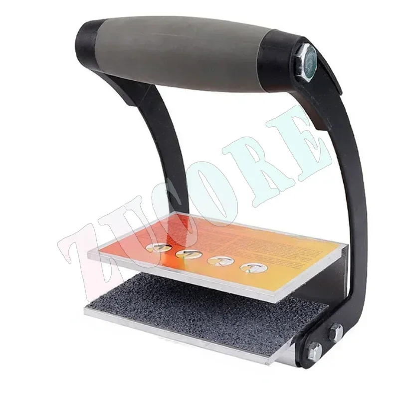 Nuevo 50k aleación de aluminio + placa de goma Panel portador llave de manipulación mango de vidrio elevador de mano pinza tablero de madera alicate de abrazadera