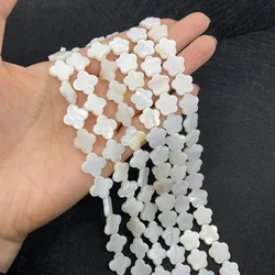 Natural de Água Doce Shell Beads para Fazer Jóias, Forma da Flor, Mãe de Pérola, Soltas Spacer Beads, DIY pulseira e colar