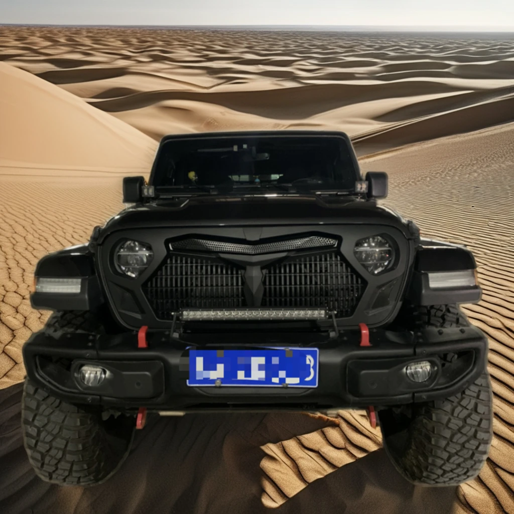 

Maiker New Condition Front Grille For Jeep Wrangler JL And Gladiator JT ABS Grid Grill Car Accessory Offroad Style