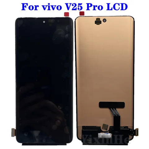 Vivo V25 Pro LCD 디스플레이 스크린 터치 패널 디지타이저 어셈블리 패널 교체 vivo V25 Pro V2158 LCD 용 6.56