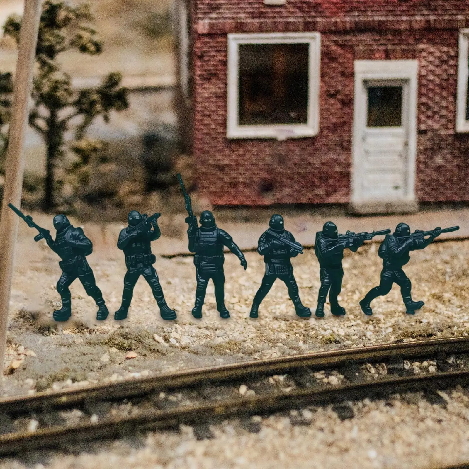 Figurines d'action miniatures à l'échelle 1/64, ensemble de Ranger de l'armée en résine peinte, figurines d'hommes réalistes pour l'affichage du Diorama et le paysage de modèle