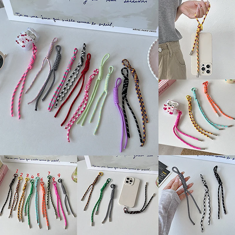 Colorful Key Ring Braided Keychain For Car Lanyard Exquisite Bag Charm Couples Gift Bag Fashion Accessories