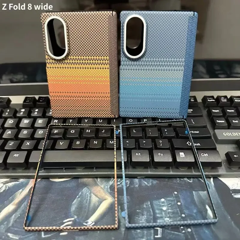 Carbon Fiber Texture PC Magnetic Case for Samsung Galaxy Z Fold 8 with Wide Hand Feel And Magsafe Wireless Charging Compatible