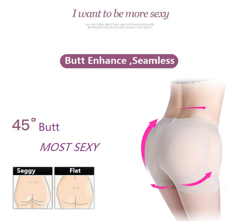 Fake Ass Push Up Buttock Hip Enhancer Body Shaper Waist Trainer Sexy Underwear Shorts Women Dress Butt Lifter Padded Booty Panty