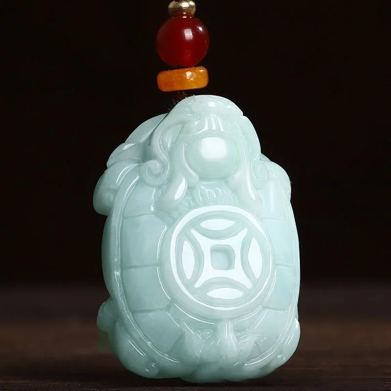 Jade Transshipment Dragon Turtle Pendant Fashion Simple Men's and Women's