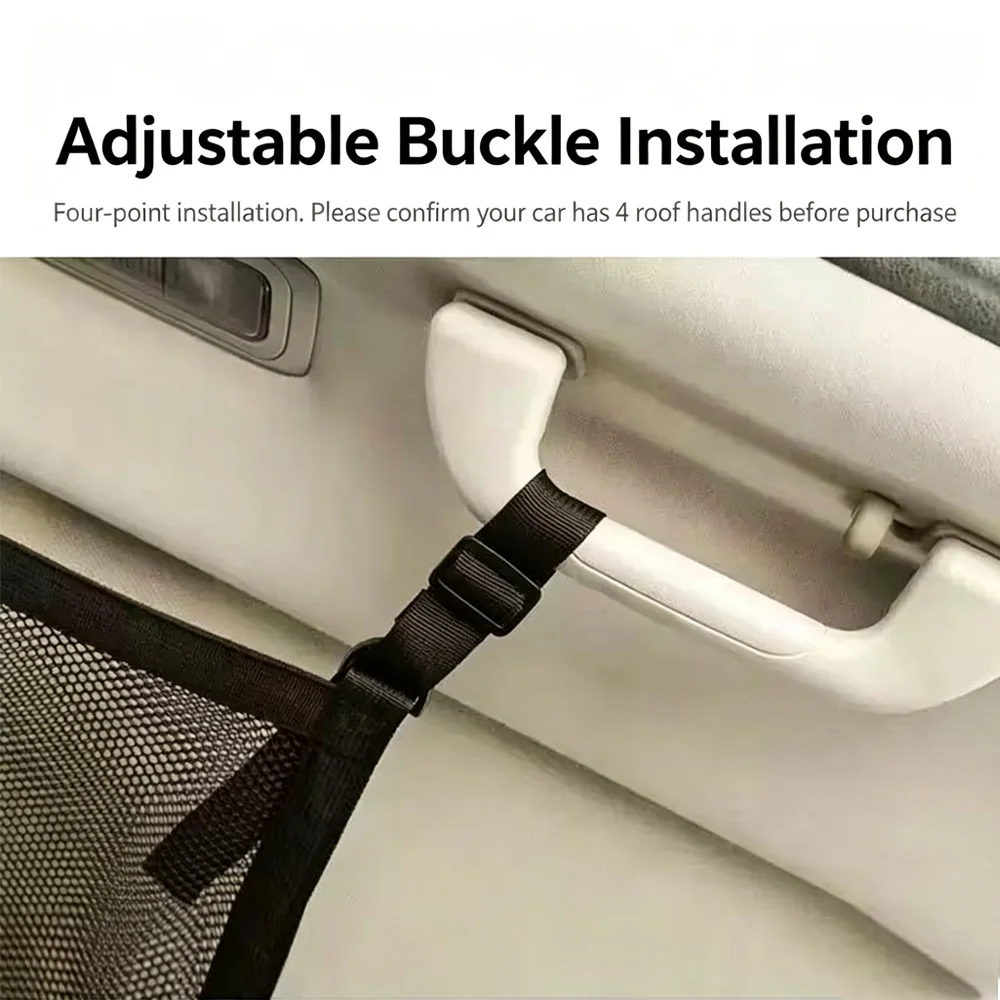 Car Ceiling Cargo Net Pocket for SUV, Truck, and Road Trips description 3