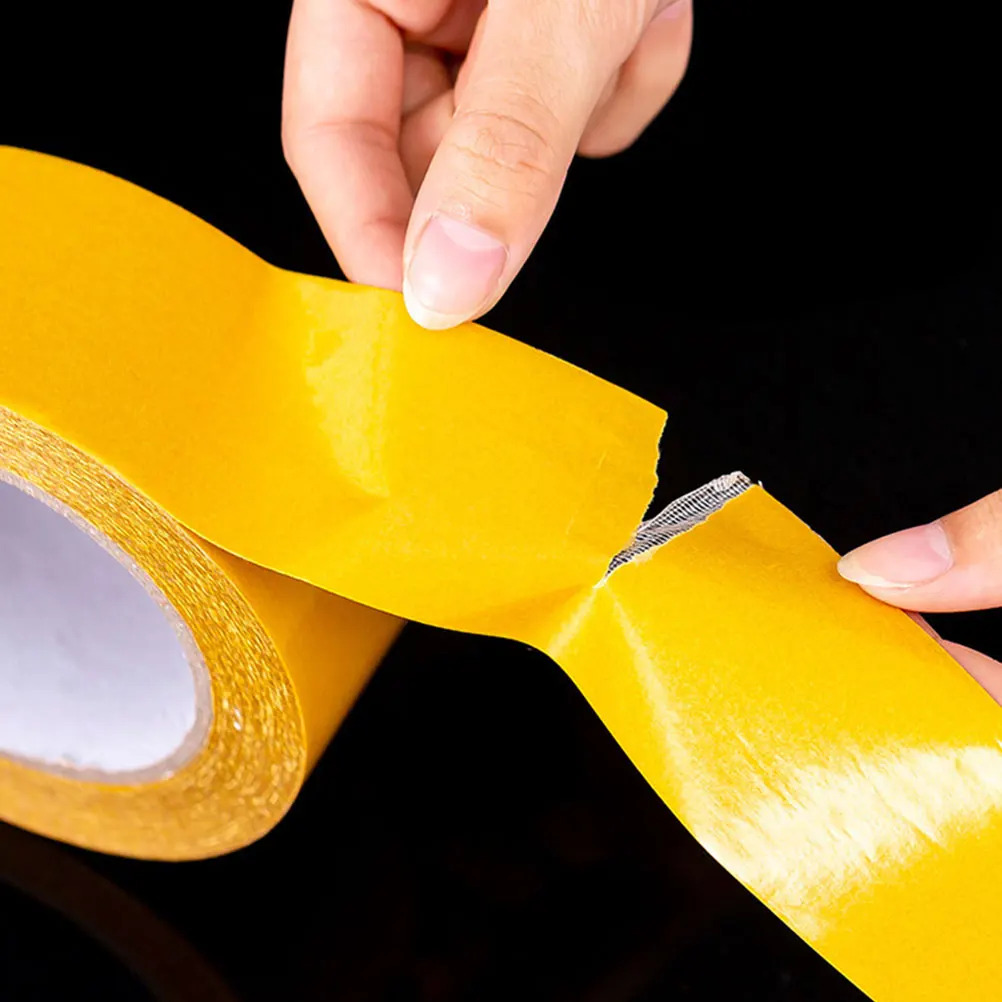 1 قطعة 1 لفة مزدوجة الوجهين السجاد الشريط الثقيلة مقاوم للماء شبكة الألياف الزجاجية للسجاد Diy بها بنفسك تصاعد شريط لاصق ذاتي مكتب المنزل