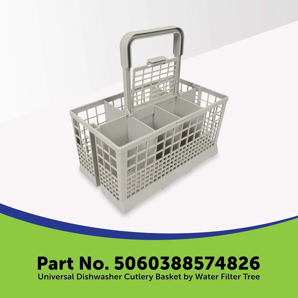 سلة أدوات المائدة العالمية لغسالة الأطباق متوافقة مع Kenmore وWhirlpool وBash وMaytag وKitchenAid وMaytag وSamsung وGE وغيرها