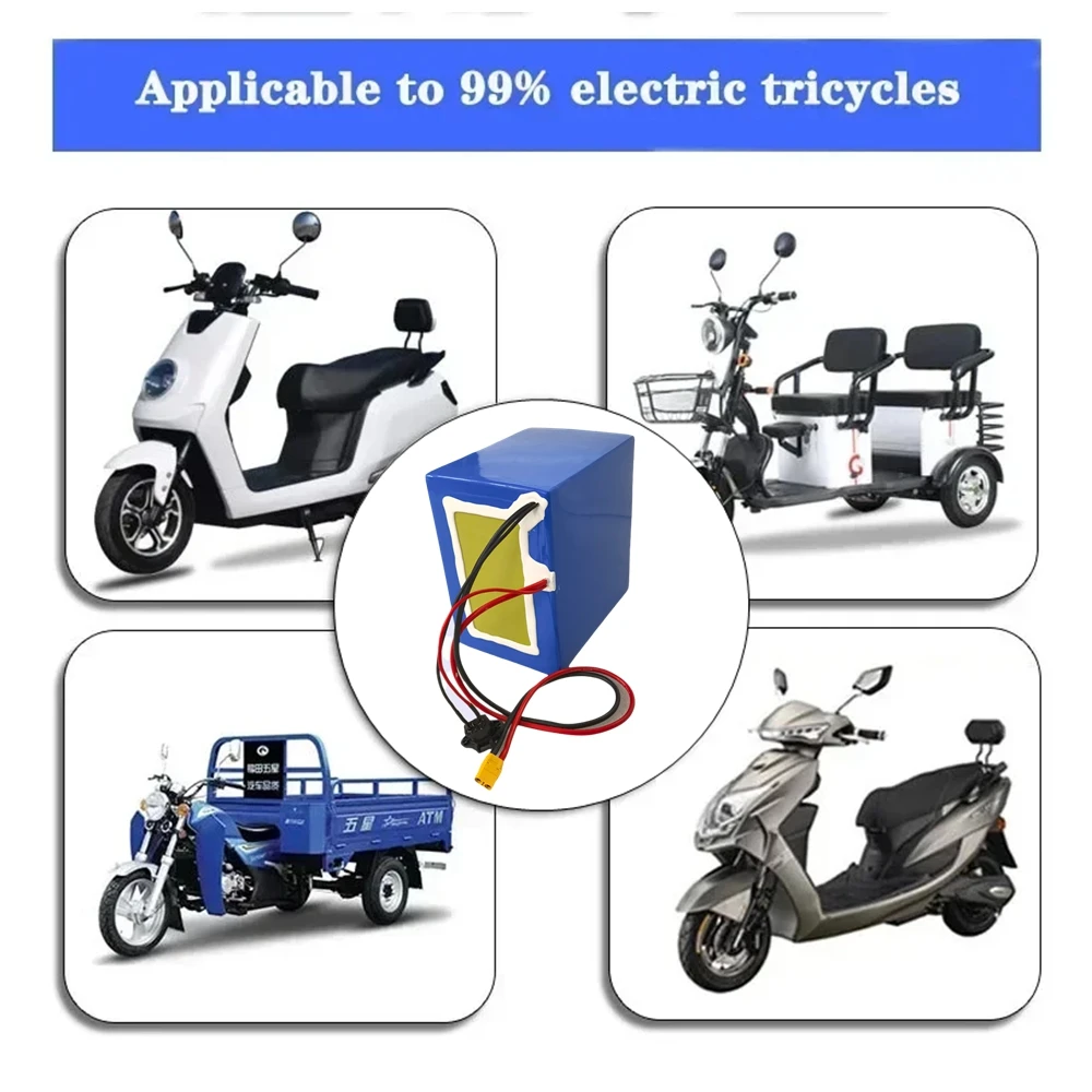 2160Wh 20S6P 2700 li ion battery Bluetooth BMS APP + 84V5A charger  for 2000w 3000w Mountain Bike scooter Motorcycle 72v 30Ah