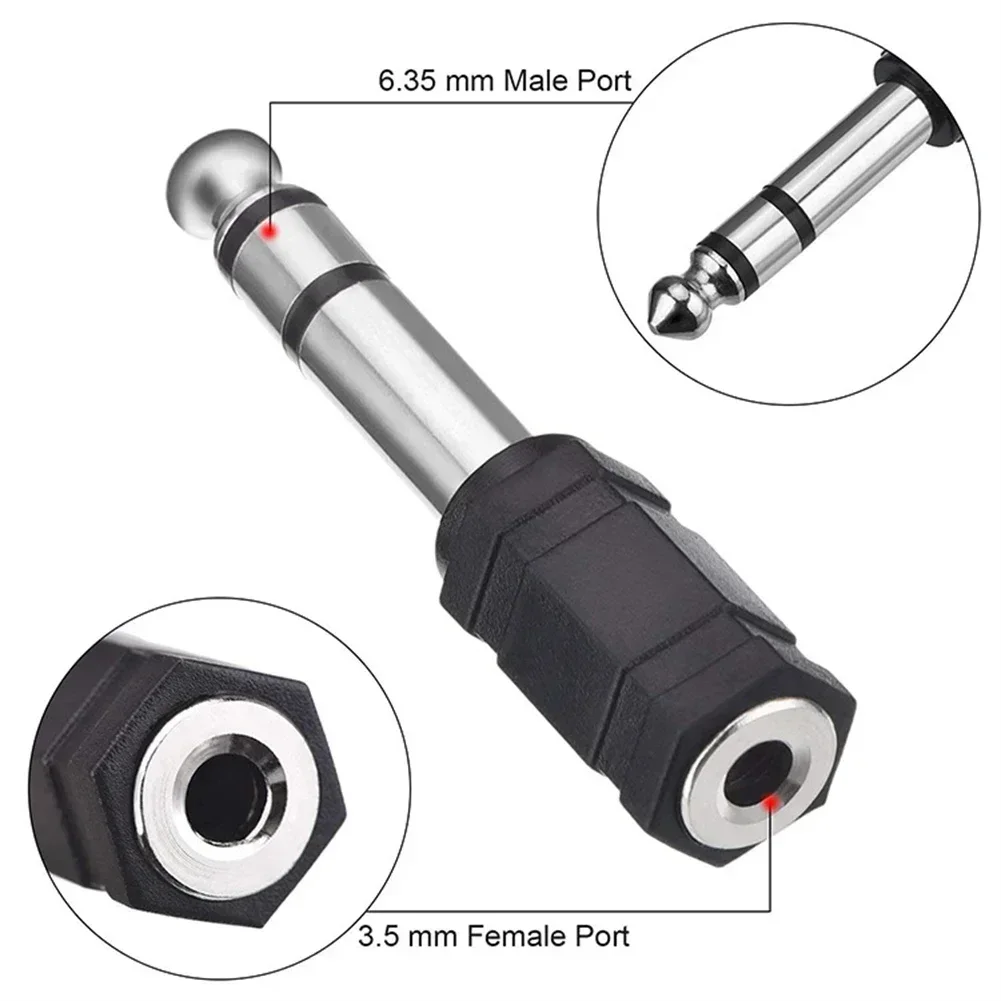 3.5mm Mini Jack Plug Microphone Connector Adapter Stereo Headphone Audio Transfer Converter For Microphone Speaker