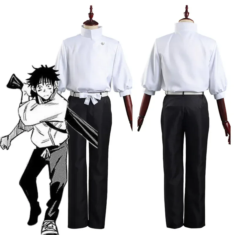 Anime Cosplay Costume Men Women Okkotsu Yuta Halloween Uniforms Carnival Suit Tops Pants Belt MN9