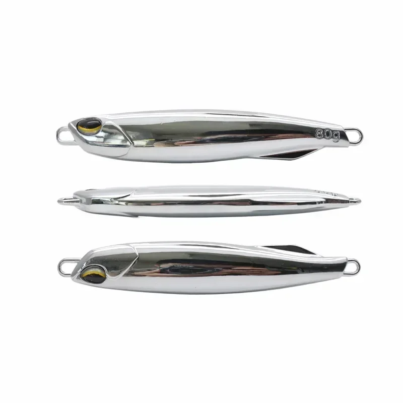 Tuata Chrome Drag Metal Cast Slim Fishing Jigs Rocks Beach Fishing Bait Peche For Duo