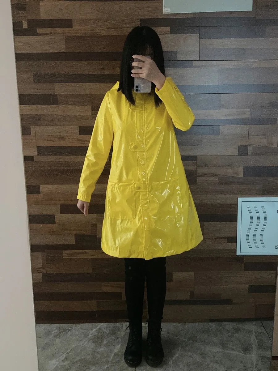 Cyber Outdoor Small Six Waterproof Windbreaker Raincoat Little Nightmare Cos Killer Nightmare Yellow Adult Cloak Rainproof