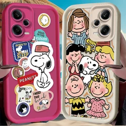 Lovely Cartoon S-Snoopy Phone Case for Xiaomi Redmi Note 13 12 11 Pro Plus 4G 5G 12S 11S 10S 10 9 9S 8 12C 13C A3 Back Cover