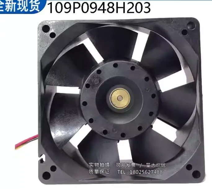 SANYO DENKI 109P0948H203 DC 48V 0.1A 90x90x32mm 3-Wire Server Cooling Fan