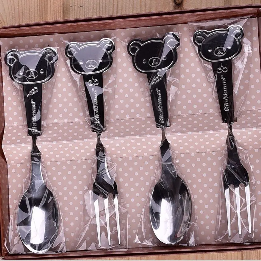 1-teiliges Set japanischer, niedlicher Rilakkuma-Löffel- und Gabelbesteck, Obstgabel, Fan-Sammelartikel – Detail 1