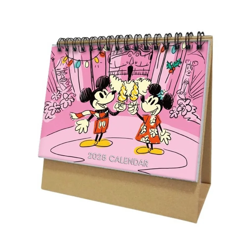 Disney Mickey Mouse Merchandise 2025 6 Zoll vertikale Version 8 Zoll Tischkalender Desktop-Memo-Kalender
