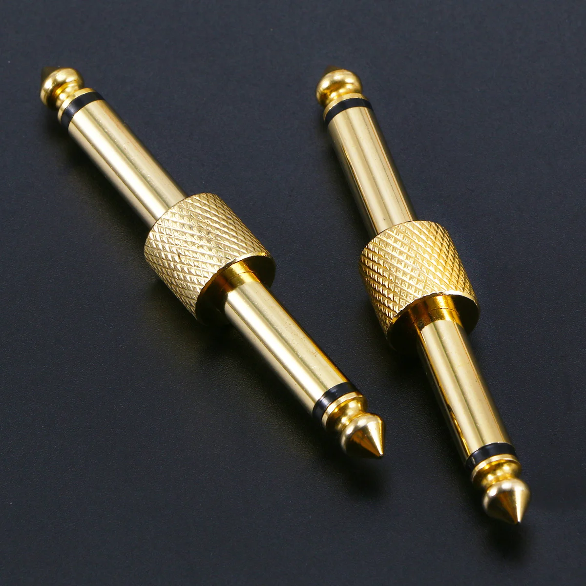 Acopladores de pedal de guitarra, 6 peças, 6.35mm, material premium, construção robusta, ideal para guitarristas profissionais, acoplador de pedal