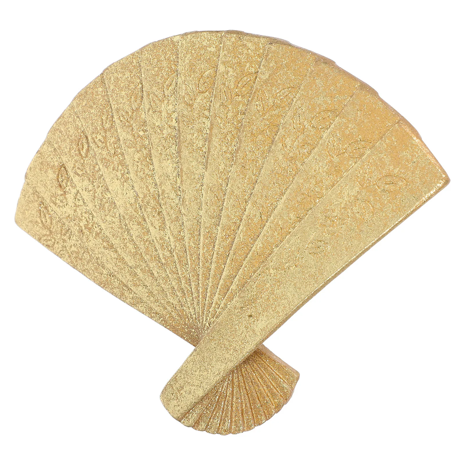 

European Style Wall Art Fan Resin Golden Craft Fan Ornament Elegant Home Decor Versatile Hanging Living Room Bedroom Dining Room